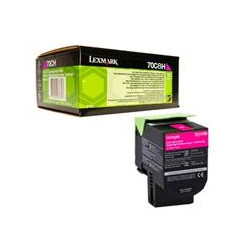 TONER LASER LEXMARK COLOR MAGENTA ALTO RENDIMIENTO 70C8HM0 HASTA 3000 PAGINAS 5 DE COBERTURA P MODELOS CS310DN CS510DE