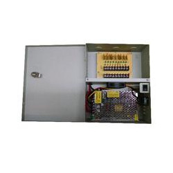 FUENTE DE PODER SAXXON REGULADA 12V 20 AMPERES DISTRIBUIDOR PARA 9 CAMARAS 222 AMP POR CANAL