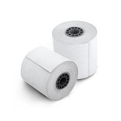PAQUETE ROLLO PAPEL TERMICO GHIA 80X70 MM 10 PIEZAS PARA IMPRESORAS DE 80MM REACCION NEGRO