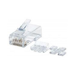 PLUG MODULAR RJ45 INTELLINET UTP CAT6A SOLIDO 80PZS CONTACTO CHAPA ORO