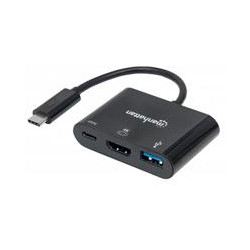 CONVERTIDOR DOCKING MANHATTAN USB C A HDMI USB 3O USB C