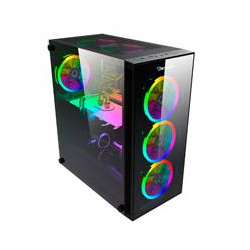 GABINETE GAMER OCELOT ATX CRISTAL TEMPLADO PANEL LATERAL YY FRONTAL FILTRO POLVO MAGNETICO INFERIOR Y SUPERIOR ESPACIO HASTA PA