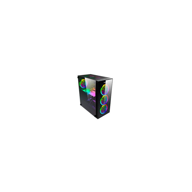 GABINETE GAMER OCELOT ATX CRISTAL TEMPLADO PANEL LATERAL YY FRONTAL FILTRO POLVO MAGNETICO INFERIOR Y SUPERIOR ESPACIO HASTA PA