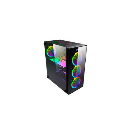 GABINETE GAMER OCELOT ATX CRISTAL TEMPLADO PANEL LATERAL YY FRONTAL FILTRO POLVO MAGNETICO INFERIOR Y SUPERIOR ESPACIO HASTA PA