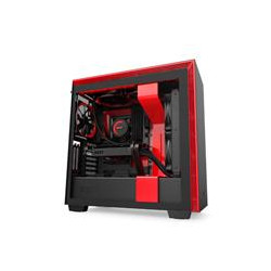 GABINETE NZXT H710I NEGRO ROJO MEDIA TORRE MINI ITX MICRO ATX ATX EATX CRISTAL TEMPLADO RGB GAMER