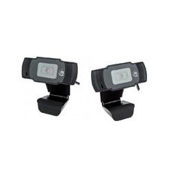 WEBCAM USB FULL HD DOS MEGAPaXELES 1080P FULL HD CONECTOR USB A MICRaFONO INTEGRADO BASE AJUSTABLE 30 FPS NEGRO