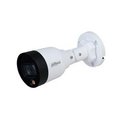 CAMARA IP DAHUA BULLET FULL COLOR 2 MEGAPIXELES LENTE DE 28MM LUZ BLANCA DE 15 MTS H265 IP67 POE DWDR