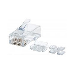 PLUG MODULAR RJ45 INTELLINET UTP CAT6A MULTIFILAR 80PZS CONTACTO CHAPA ORO