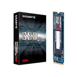 UNIDAD DE ESTADO SOLIDO SSD GIGABYTE NVME M2 2280 256GB PCIE 30X4 NAND FLASH LECT 1700MB S ESCRIT 1100MB S