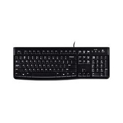 TECLADO LOGITECH K120 NEGRO ALAMBRICO USB PC WINDOWS RESISTENTE A DERRAMES