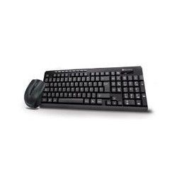 COMBO TECLADO MOUSE INALAMBRICOS TECH ZONE STANDARD USB COLOR NEGRO