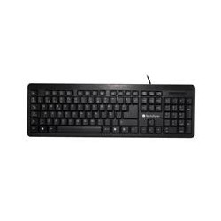 TECLADO STANDARD ALAMBRICO TECHZONE CON DISEO ERGONOMICO CONEXION USB 104 TECLAS Y TECLADO NUMERICO SOPORTE PARA INCLINACION