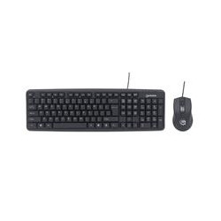 TECLADO CON CABLE Y RATaN aPTICO CON CABLE MANHATTAN NEGRO