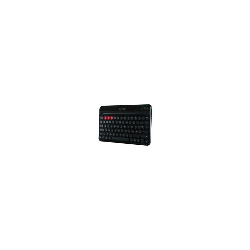 TECLADO MULTIDISPOSITIVO BLUETOOTH CON BASE PARA TABLET MOVIL RECARGABLE NEGRO SWITCH PLUS COLOR NEGRO AC 926638