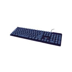TECLADO ALMBRICO ROUND USB PERFECT CHOICE AZUL