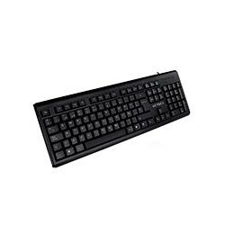 TECLADO ESTANDAR ALAMBRICO ACTECK E 104 TECLAS CONEXION USB COLOR NEGRO AC 928946