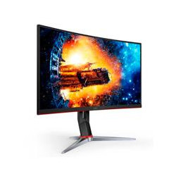 MONITOR GAMER CURVO AOC 27 PANEL VA 165 HZ TIEMPO DE RESPUESTA 1 MS AMD FREE SYNC COLOR NEGRO Y ROJO 2 HDMI VGA DISPLAYPORT ASP