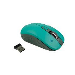 MOUSE OPTICO INALAMBRICO PERFECT CHOICE ESSENTIALS 800 A 1600 DPI TURQUESA
