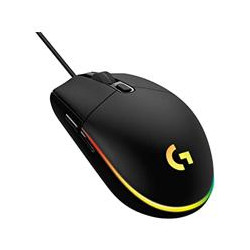 MOUSE LOGITECH G203 LIGHTSYNC GAMING NEGRO OPTICO ALMBRICO USB ILUMINACION RGB AJUSTABLE 6 BOTONES