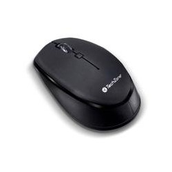 MOUSE OPTICO INALAMBRICO TECHZONE AMBIDIESTRO 1600 DPI COLOR NEGRO
