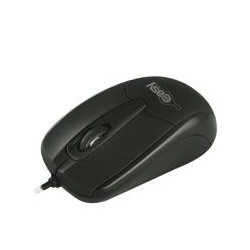MOUSE OPTICO ALAMBRICO EASY LINE BY PERFECT CHOICE COMPATIBLE CON WINDOWS XP VISTA MAC OS USB NEGRO
