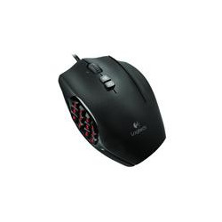 MOUSE LOGITECH G600 MMO GAMING NEGRO LASER CONECTOR USB ALAMBRICO 20 BOTONES