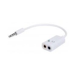 CABLE ADAPTADOR MANHATTAN AUDIO 35MM SEPARADOR MICROFONO AUDIFONO M H