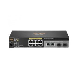 SWITCH HP ARUBA 8 PUERTOS GIGABIT 2530 8G POE67W 2 DUAL RJ45 SFP RACK ADMINISTRABLE QOS CAPA 2