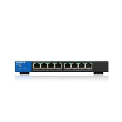 SWITCH LINKSYS LGS308P 8 PUERTOS RJ45 GIGABIT POE 30 WATTS POR PUERTO ADMINISTRABLE CAPA 2 SMART