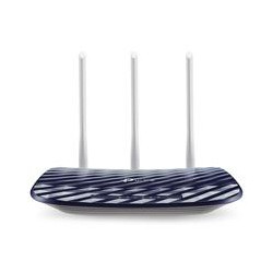ROUTER INALAMBRICO TP LINK ARCHER C20 AC750 DUAL BAND 24GHZ A 300MBPS Y 5GHZ A 433MBPS 4 PUERTOS LAN 10 100 1 PUERTO WAN 10 100