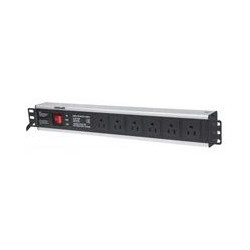 PDU BARRA MULTICONTACTOS 6 SALIDAS INTELLINET SUPRESOR PROTECCION DE SOBREVOLTAJE MONTAJE RACK