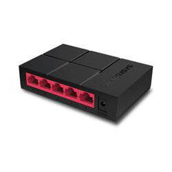 SWITCH MERCUSYS MS105G 5 PUERTOS RJ45 GIGABIT 10 100 1000 MBPS NO ADMINISTRABLE PARA ESCRITORIO