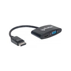 ADAPTADOR MANHATTAN DISPLAYPORT A HDMI VGA 2 1 4K M H