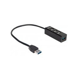 HUB USB V20 3 PTOS Y V30 1 PTO SIN FUENTE MANHATTAN