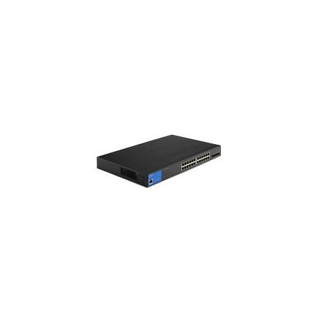 SWITCH LINKSYS LGS328MPC 24 PUERTOS ADMINISTRABLE POE GE 4 10G SFP 410W
