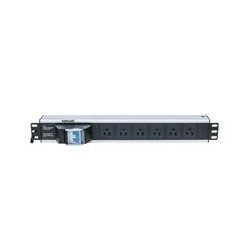 PDU BARRA MULTICONTACTOS 6 SALIDAS DOBLE INTELLINET INTERRUPTOR NEUMATICO MONTAJE RACK