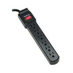 BARRA MUTICONTACTO MANHATTAN CON PROTECCION 6 CONTACTOS 125V AC
