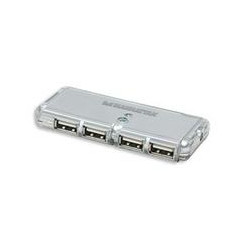 MINI HUB USB 20 4 PUERTOS MANHATTAN