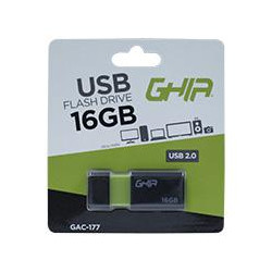 MEMORIA GHIA 16GB USB PLASTICA USB 20 COMPATIBLE CON ANDROID WINDOWS MAC