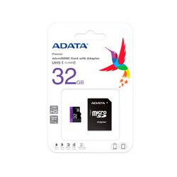 MEMORIA ADATA MICRO SDXC SDHC UHS I 32GB CLASE 10 A1 100MB 25MB SEG C ADAPTADOR