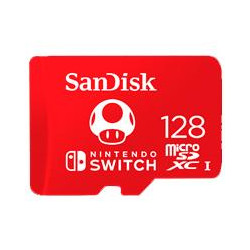 MEMORIA SANDISK 128GB MICRO SDXC NINTENDO SWITCH 100MB S 4K FULL HD U3 V30