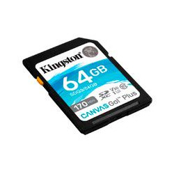 MEMORIA KINGSTON SDXC CANVAS GO PLUS 64GB UHS I U3 V30 CLASE 10