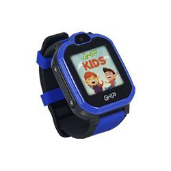 GHIA SMART WATCH KIDS 4G AZUL NEGRO 144 PULGADAS TOUCH CON LINTERNA Y CAMARA SIM CARD 3G 4G