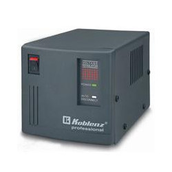 REGULADOR DE VOLTAJE KOBLENZ ER 2550 2500 VA 2000 W 6 CONTACTOS NEMA 5 15R LUZ LED ENCENDIDO APAGADO DE USO RUDO 7 AaOS DE GARA