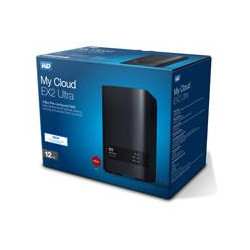 NAS WD MY CLOUD EX2 ULTRA 12TB CON 2 DISCOS DE 6TB 2BAHIAS 13GHZ 1GB 1ETHERNET 2USB30 RAID 0 1