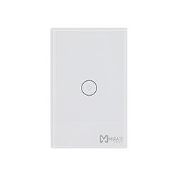 SWITCH INTELIGENTE DE PARED MIRATI WIFI 24GHZ 1 APAGADOR TOUCH COMPATIBLE CON ANDROID E IOS FUNCIONA CON ALEXA Y ASISTENTE DE G