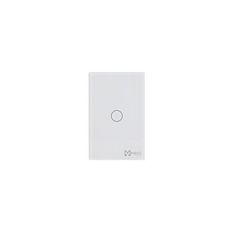 SWITCH INTELIGENTE DE PARED MIRATI WIFI 24GHZ 1 APAGADOR TOUCH COMPATIBLE CON ANDROID E IOS FUNCIONA CON ALEXA Y ASISTENTE DE G