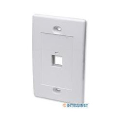 TAPA DE PARED INTELLINET FACEPLATE PLACA 1 PUERTO BLANCO