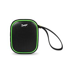 BOCINA BLUETOOTH WATERPROOF VORTEX GHIA NEGRA VERDE 3W2 RMS AUX 35MM RADIO FM GAC 068