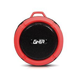 BOCINA BLUETOOTH STORM WATERPROOF GHIA ROJA 3W RMS RADIO FM MICRO SD CARD